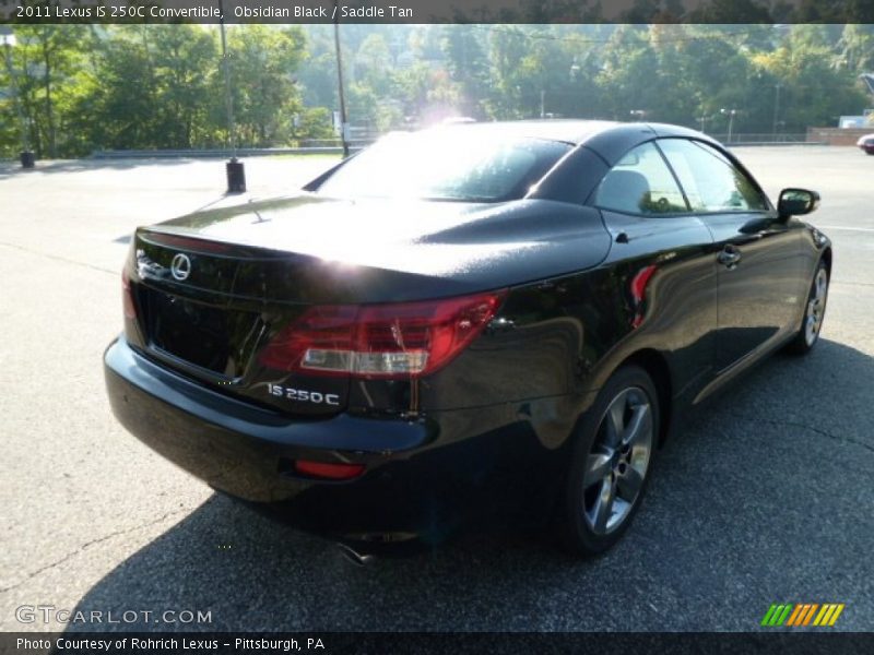 Obsidian Black / Saddle Tan 2011 Lexus IS 250C Convertible
