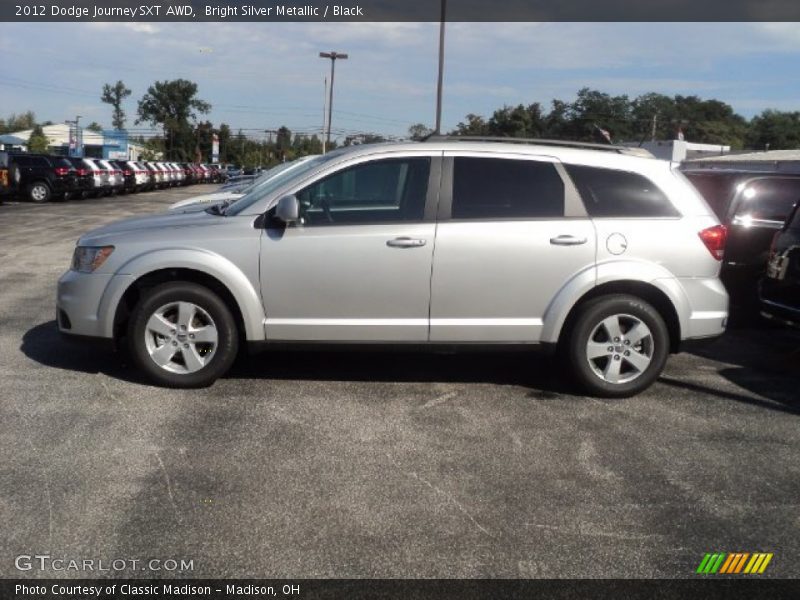 Bright Silver Metallic / Black 2012 Dodge Journey SXT AWD