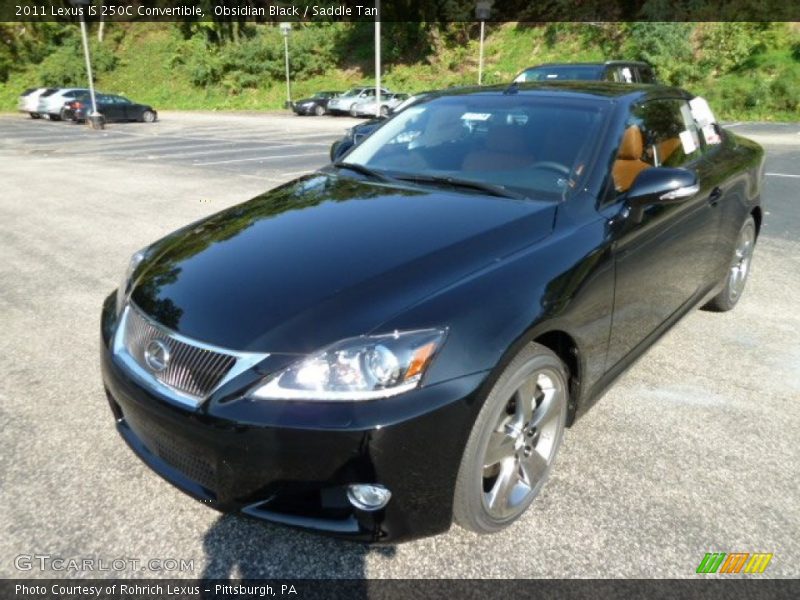 Obsidian Black / Saddle Tan 2011 Lexus IS 250C Convertible