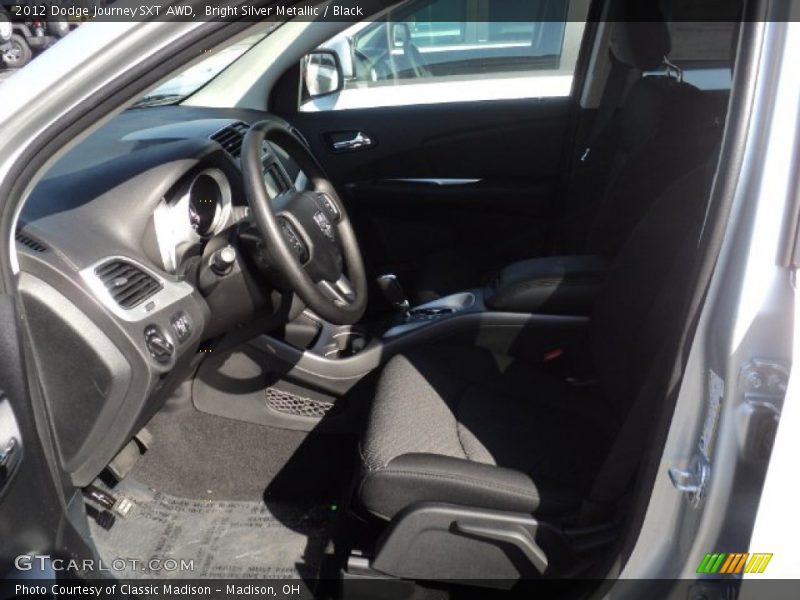 Bright Silver Metallic / Black 2012 Dodge Journey SXT AWD