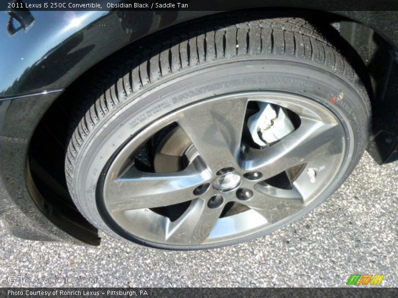 Obsidian Black / Saddle Tan 2011 Lexus IS 250C Convertible