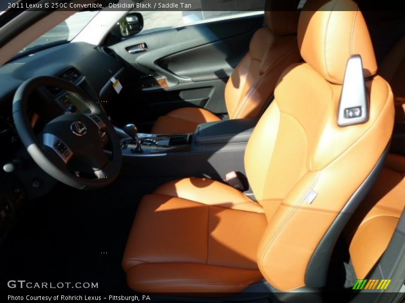 Obsidian Black / Saddle Tan 2011 Lexus IS 250C Convertible