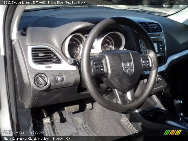 Bright Silver Metallic / Black 2012 Dodge Journey SXT AWD