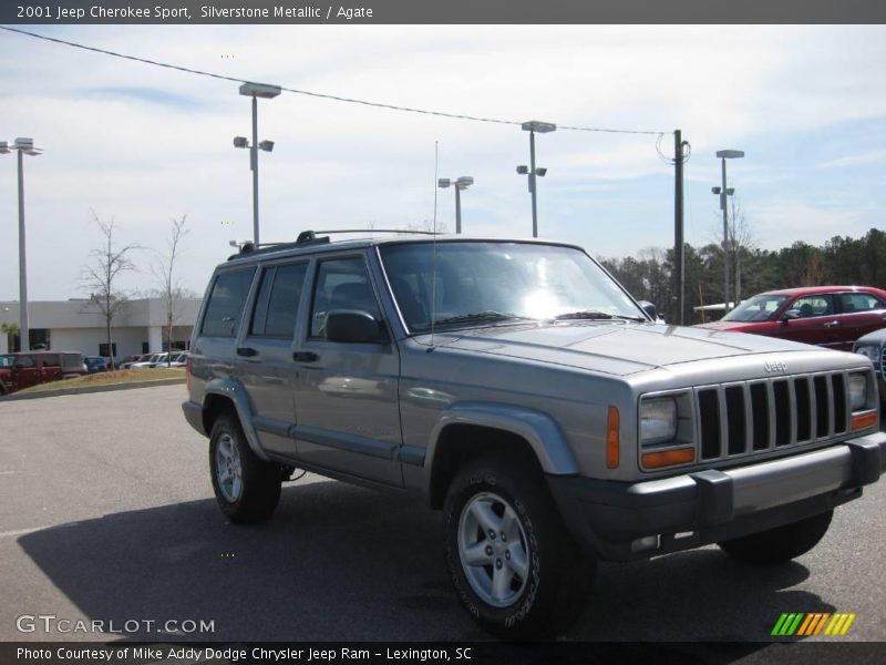 Silverstone Metallic / Agate 2001 Jeep Cherokee Sport