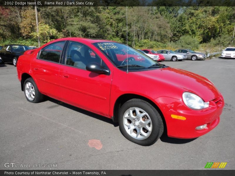 Flame Red / Dark Slate Gray 2002 Dodge Neon ES