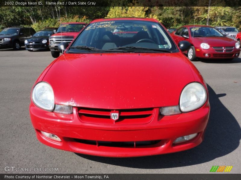 Flame Red / Dark Slate Gray 2002 Dodge Neon ES