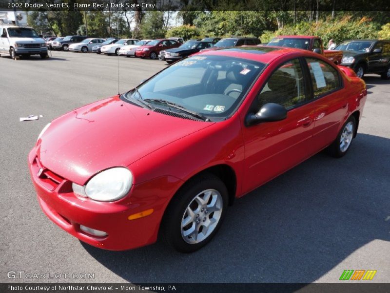 Flame Red / Dark Slate Gray 2002 Dodge Neon ES