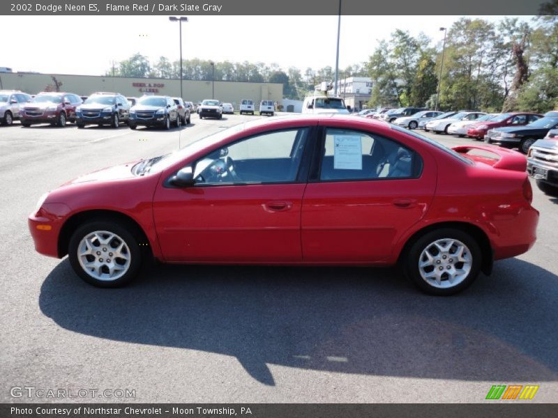 Flame Red / Dark Slate Gray 2002 Dodge Neon ES