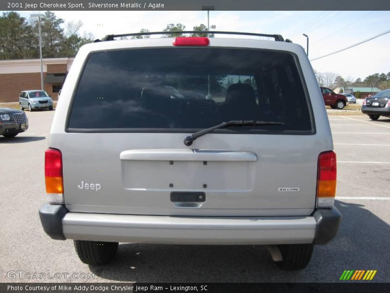 Silverstone Metallic / Agate 2001 Jeep Cherokee Sport