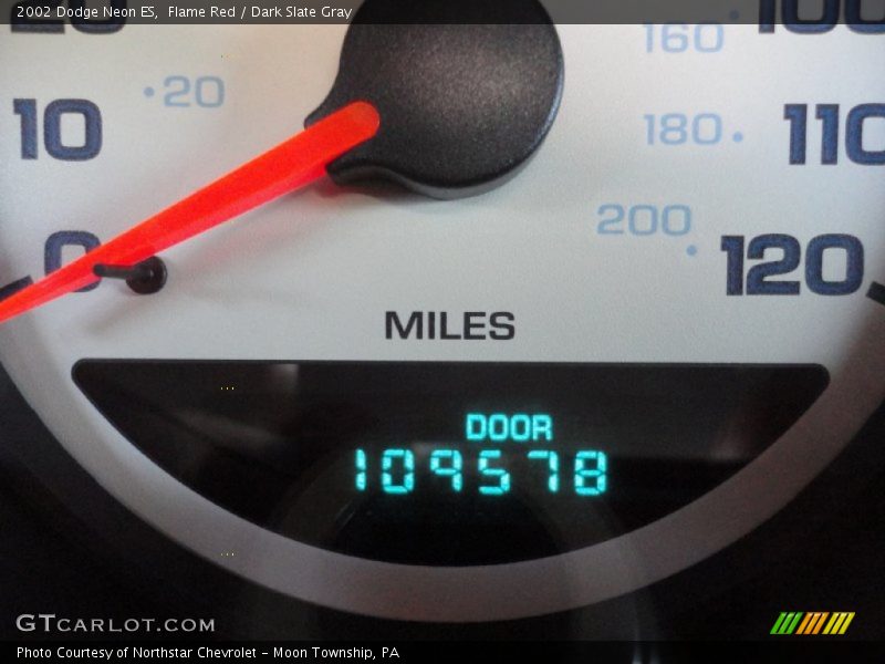 Flame Red / Dark Slate Gray 2002 Dodge Neon ES