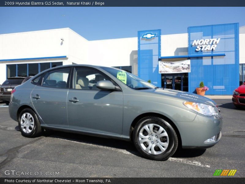 Natural Khaki / Beige 2009 Hyundai Elantra GLS Sedan