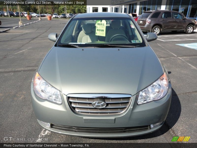 Natural Khaki / Beige 2009 Hyundai Elantra GLS Sedan
