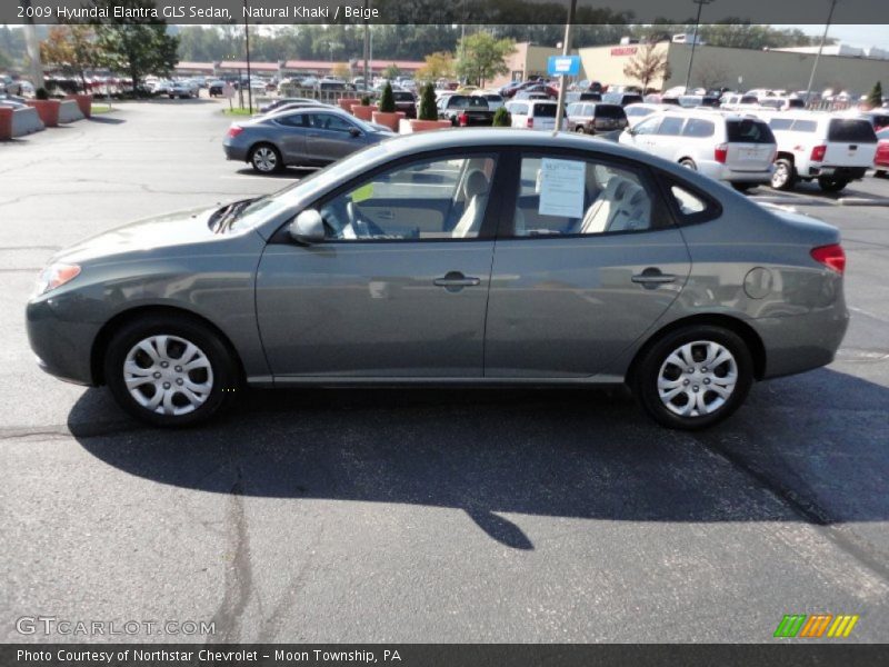 Natural Khaki / Beige 2009 Hyundai Elantra GLS Sedan