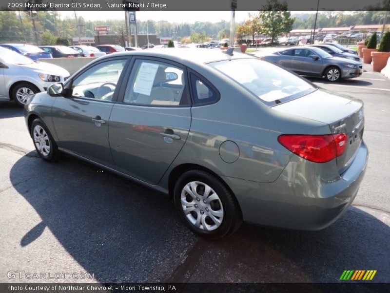 Natural Khaki / Beige 2009 Hyundai Elantra GLS Sedan