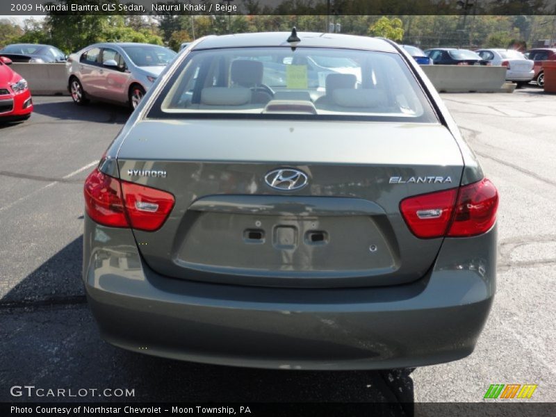 Natural Khaki / Beige 2009 Hyundai Elantra GLS Sedan
