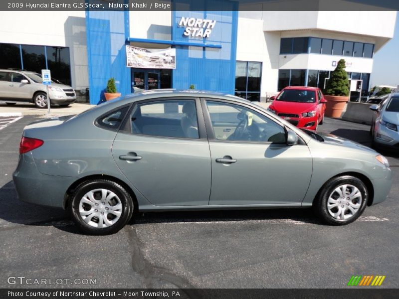 Natural Khaki / Beige 2009 Hyundai Elantra GLS Sedan