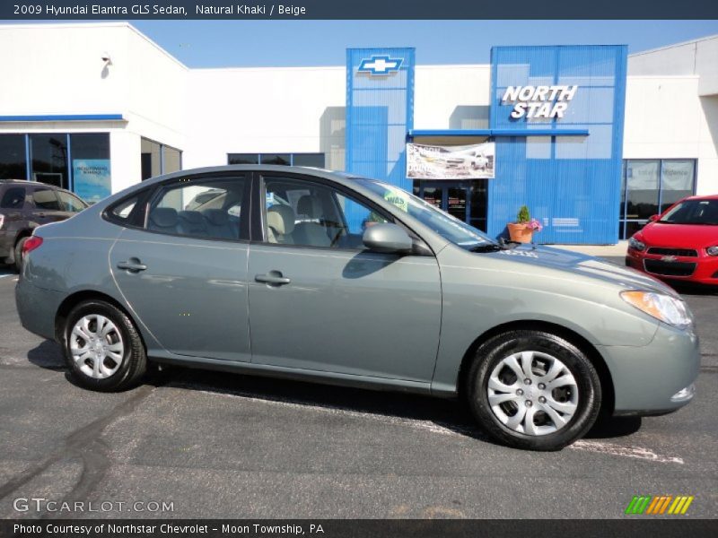 Natural Khaki / Beige 2009 Hyundai Elantra GLS Sedan