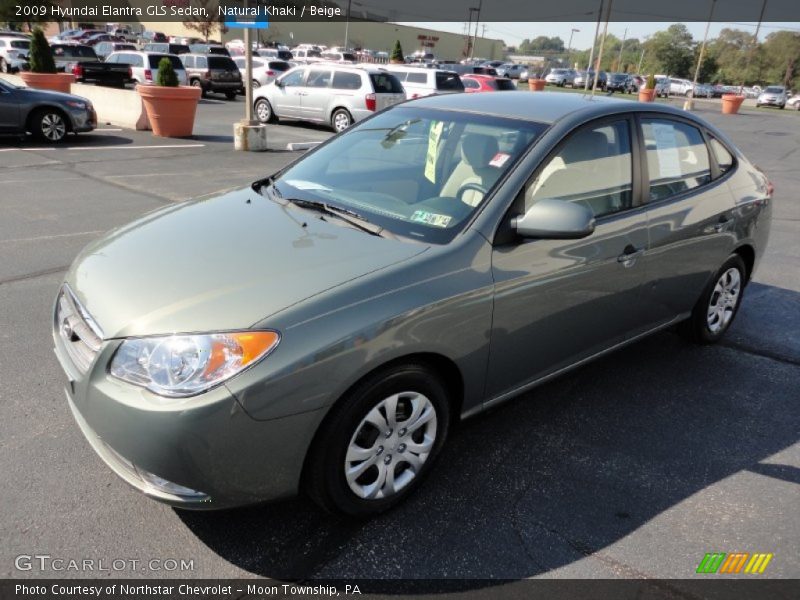 Natural Khaki / Beige 2009 Hyundai Elantra GLS Sedan
