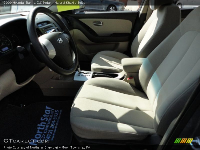 Natural Khaki / Beige 2009 Hyundai Elantra GLS Sedan