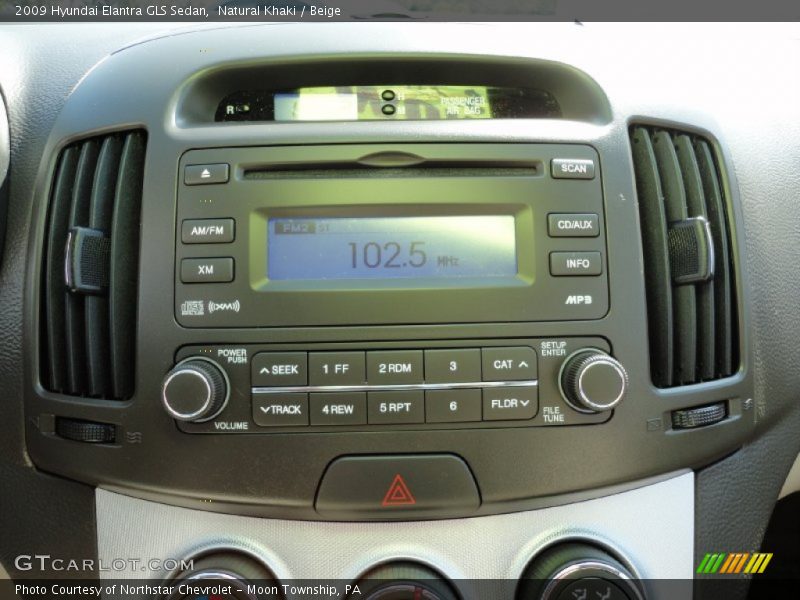Natural Khaki / Beige 2009 Hyundai Elantra GLS Sedan
