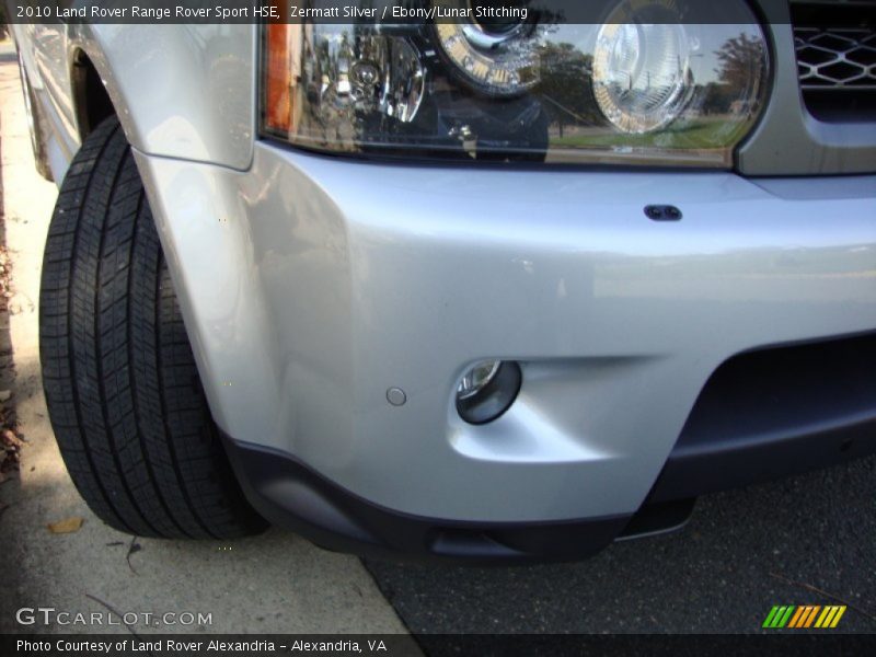 Zermatt Silver / Ebony/Lunar Stitching 2010 Land Rover Range Rover Sport HSE