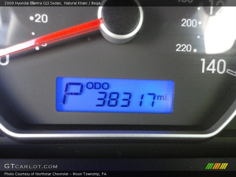 Natural Khaki / Beige 2009 Hyundai Elantra GLS Sedan