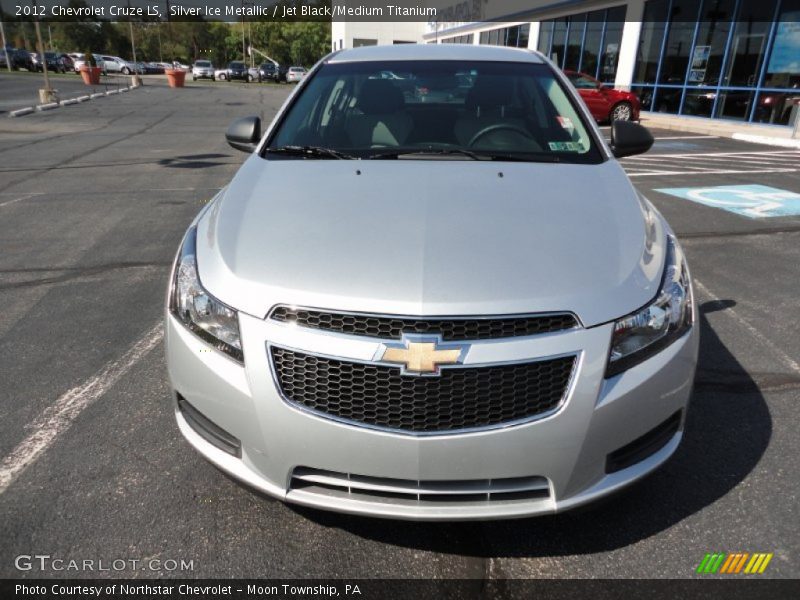 Silver Ice Metallic / Jet Black/Medium Titanium 2012 Chevrolet Cruze LS