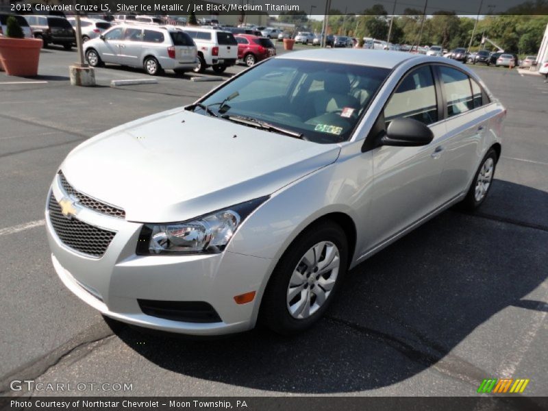 Silver Ice Metallic / Jet Black/Medium Titanium 2012 Chevrolet Cruze LS