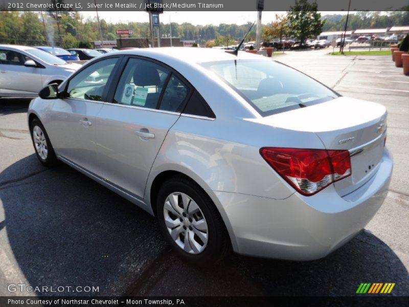 Silver Ice Metallic / Jet Black/Medium Titanium 2012 Chevrolet Cruze LS