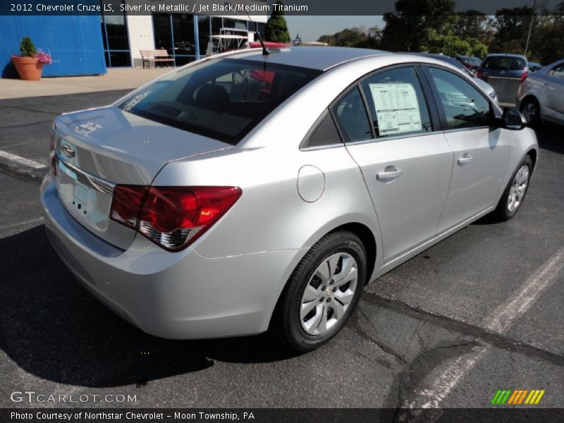 Silver Ice Metallic / Jet Black/Medium Titanium 2012 Chevrolet Cruze LS