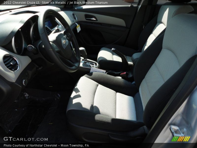 Silver Ice Metallic / Jet Black/Medium Titanium 2012 Chevrolet Cruze LS