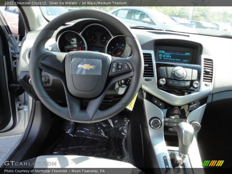 Silver Ice Metallic / Jet Black/Medium Titanium 2012 Chevrolet Cruze LS
