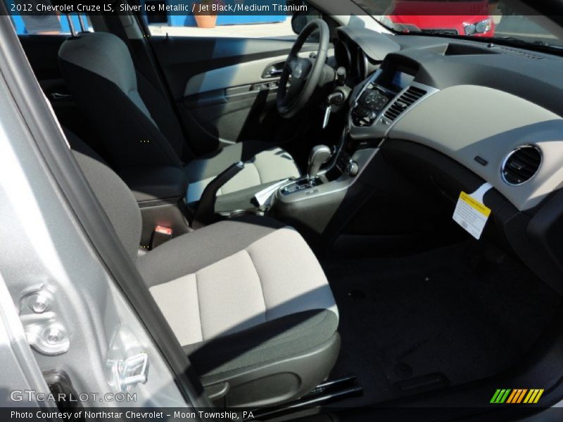 Silver Ice Metallic / Jet Black/Medium Titanium 2012 Chevrolet Cruze LS