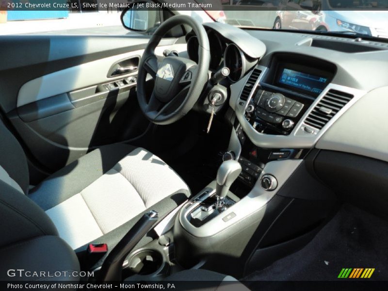 Silver Ice Metallic / Jet Black/Medium Titanium 2012 Chevrolet Cruze LS