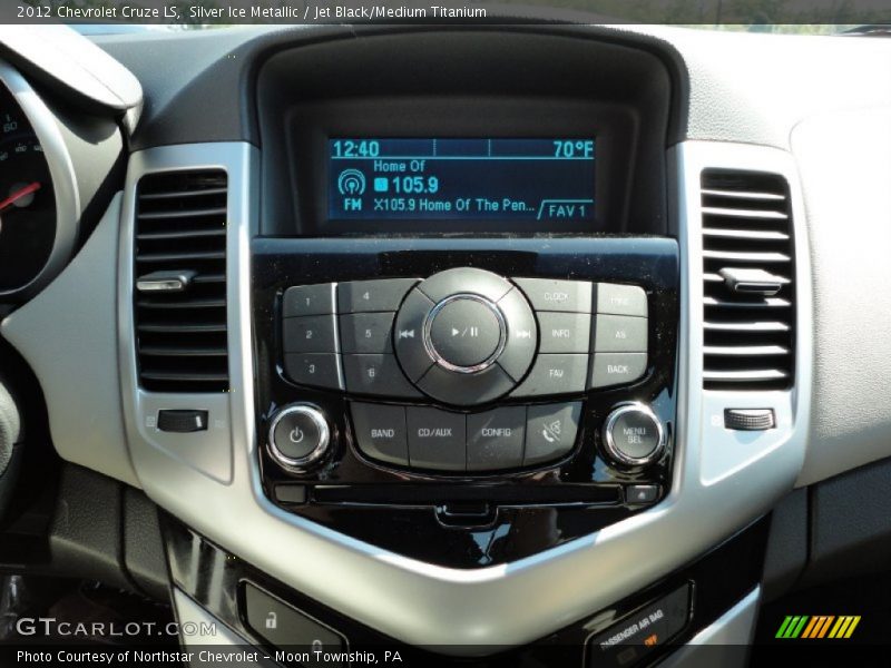 Silver Ice Metallic / Jet Black/Medium Titanium 2012 Chevrolet Cruze LS