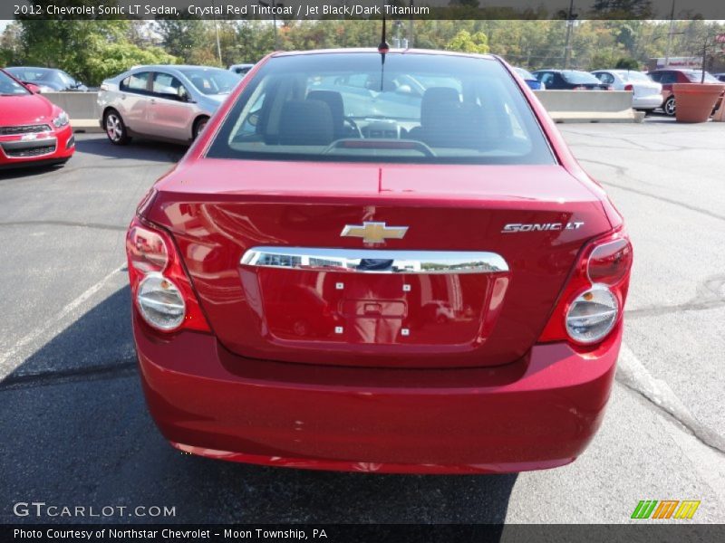 Crystal Red Tintcoat / Jet Black/Dark Titanium 2012 Chevrolet Sonic LT Sedan