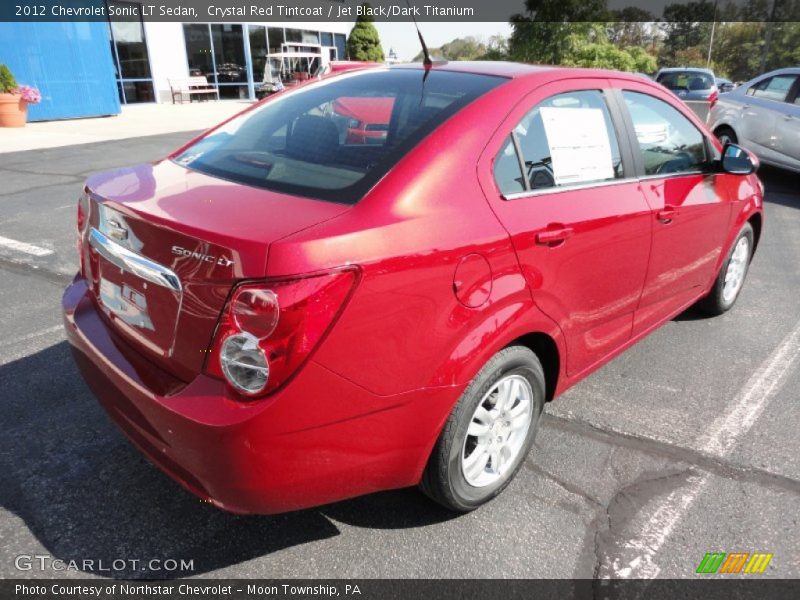 Crystal Red Tintcoat / Jet Black/Dark Titanium 2012 Chevrolet Sonic LT Sedan