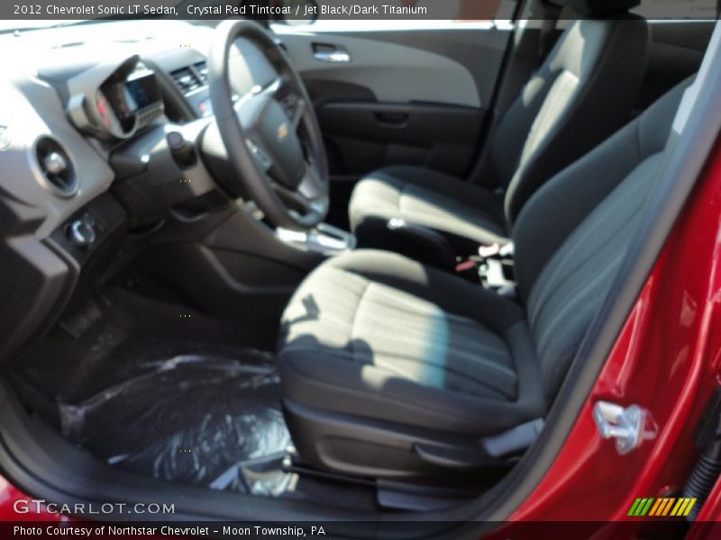 Crystal Red Tintcoat / Jet Black/Dark Titanium 2012 Chevrolet Sonic LT Sedan