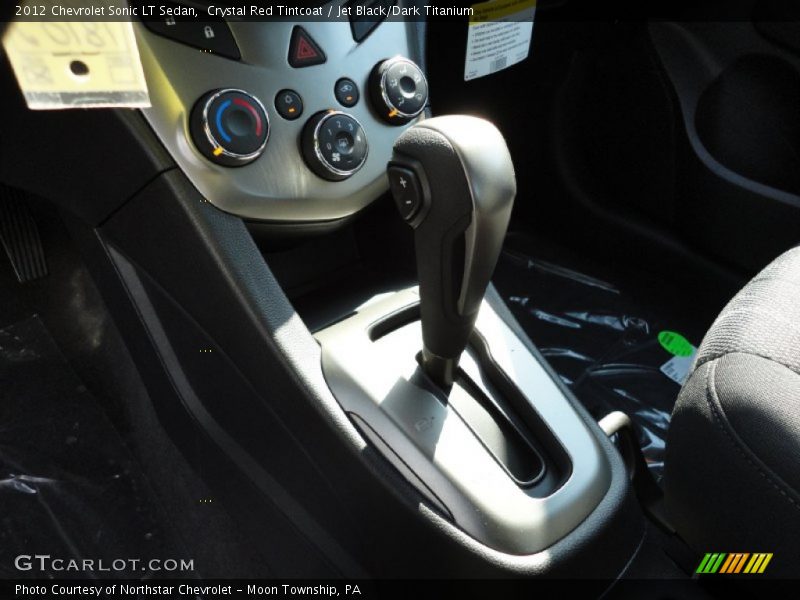 Crystal Red Tintcoat / Jet Black/Dark Titanium 2012 Chevrolet Sonic LT Sedan