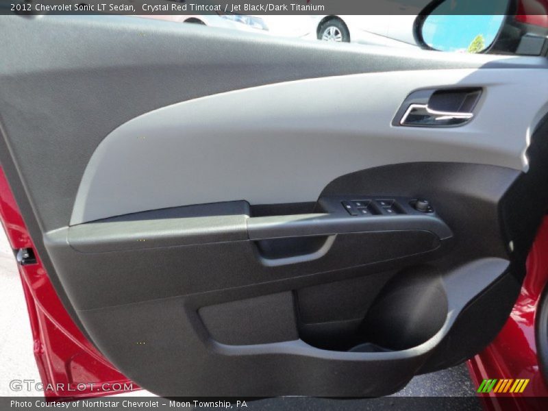 Crystal Red Tintcoat / Jet Black/Dark Titanium 2012 Chevrolet Sonic LT Sedan
