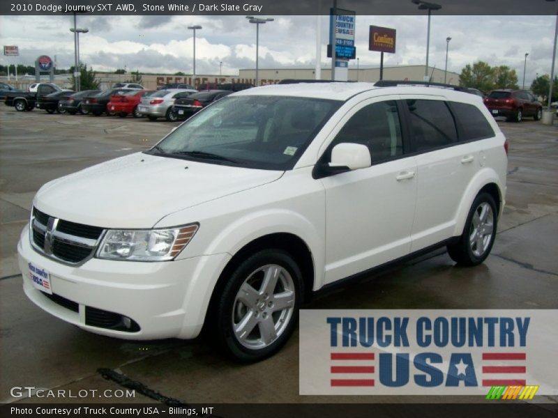 Stone White / Dark Slate Gray 2010 Dodge Journey SXT AWD