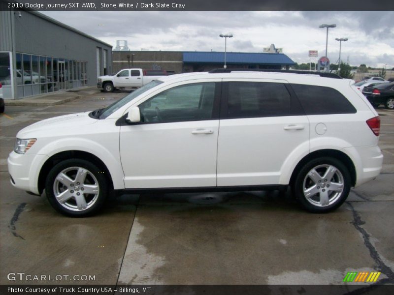 Stone White / Dark Slate Gray 2010 Dodge Journey SXT AWD