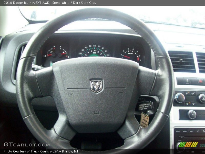 Stone White / Dark Slate Gray 2010 Dodge Journey SXT AWD