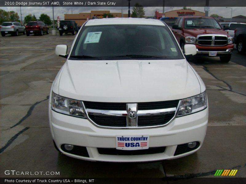 Stone White / Dark Slate Gray 2010 Dodge Journey SXT AWD
