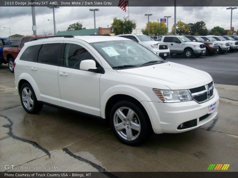 Stone White / Dark Slate Gray 2010 Dodge Journey SXT AWD