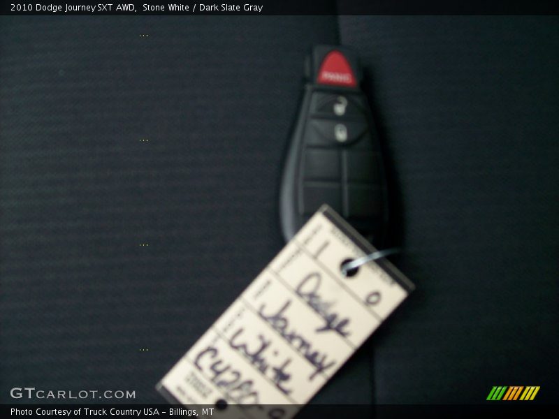Stone White / Dark Slate Gray 2010 Dodge Journey SXT AWD