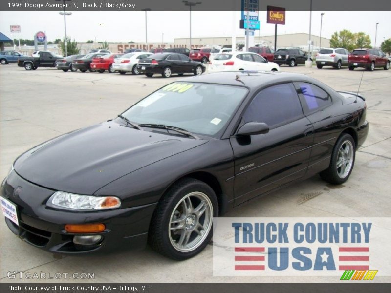 Black / Black/Gray 1998 Dodge Avenger ES