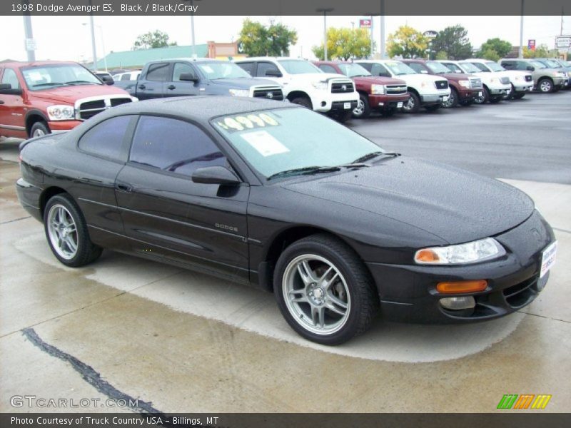 Black / Black/Gray 1998 Dodge Avenger ES
