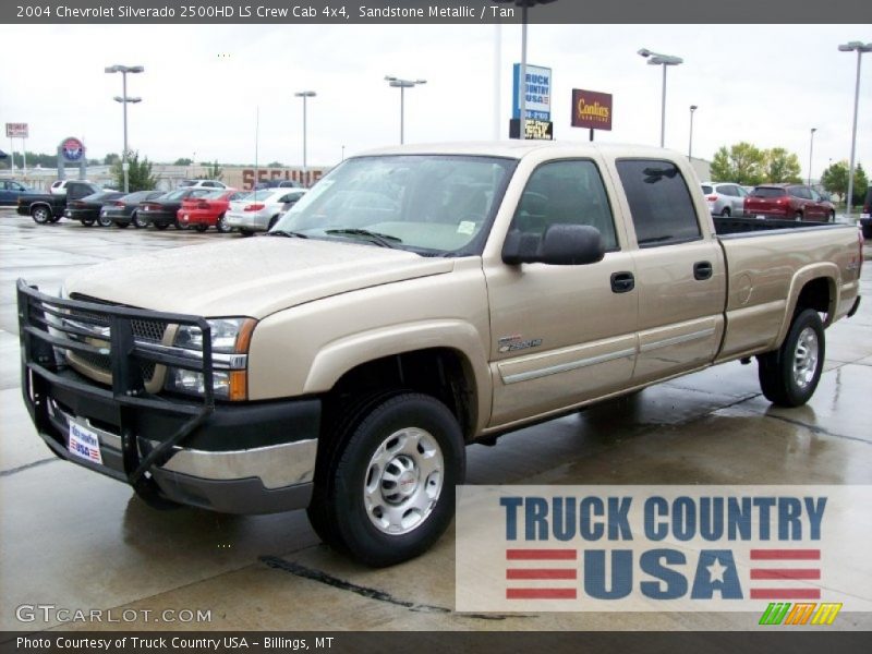 Sandstone Metallic / Tan 2004 Chevrolet Silverado 2500HD LS Crew Cab 4x4