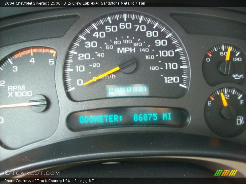 Sandstone Metallic / Tan 2004 Chevrolet Silverado 2500HD LS Crew Cab 4x4